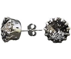Diamond Sky Jewelry Auskarai moterims DiamondSky „Vintage VII (Juodas Patina)“ su Swarovski kristalais
