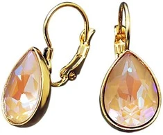 Diamond Sky Jewelry Auskarai moterims DiamondSky „Crystal Drop (Cappuccino DeLite)“ su Swarovski kristalais