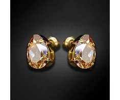 Diamond Sky Jewelry Auskarai „Venus II (Golden Shadow)“ su Swarovskio kristalais