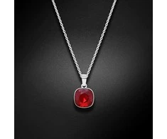 Diamond Sky Jewelry Kaklo papuošalas moterims DiamondSky "Glare (Siam)" su Swarovski kristalais