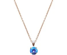 Diamond Sky Jewelry Kaklo papuošalas moterims DiamondSky Juno (Light Sapphire Shimmer) su Swarovski kristalais