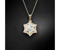 Diamond Sky Jewelry Kaklo papuošalas moterims DiamondSky "Snowflake" su Swarovski kristalais