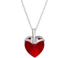 Diamond Sky Jewelry Kaklo papuošalas moterims DiamondSky "Cupid (Siam)" su Swarovski kristalais