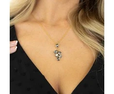 Diamond Sky Jewelry Kaklo papuošalas moterims DiamondSky "Amber II (Juodas Diamond)" su Preciosa kristalais