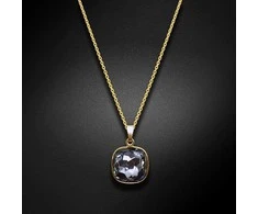 Diamond Sky Jewelry Kaklo papuošalas moterims DiamondSky "Fantasy II (Sidabrinis Night)" su Swarovski kristalais