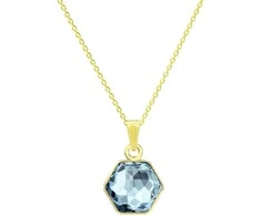 Diamond Sky Jewelry Kaklo papuošalas moterims DiamondSky "Fantasy (Aquamarine Mėlyna)" su Swarovski kristalais