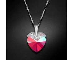 Diamond Sky Jewelry Kaklo papuošalas moterims DiamondSky "Cupid (Light Siam Shimmer)" su Swarovski kristalais