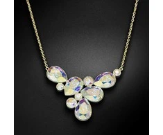 Diamond Sky Jewelry Kaklo papuošalas moterims DiamondSky "Fillory Magic (Aurore Boreale)" su Preciosa kristalais