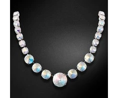 Diamond Sky Jewelry Kaklo papuošalas moterims DiamondSky „Summer (Aurore Boreale)“ su Swarovski kristalais