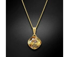 Diamond Sky Jewelry Kaklo papuošalas moterims DiamondSky Glare IV (Golden Shadow) su Swarovski kristalais