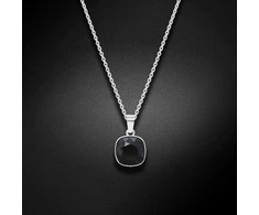 Diamond Sky Jewelry Kaklo papuošalas moterims DiamondSky "Glare (Jet)" su Swarovski kristalais