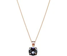 Diamond Sky Jewelry Kaklo papuošalas moterims DiamondSky Juno (Sidabrinis Night) su Swarovski kristalais