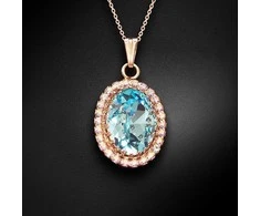 Diamond Sky Jewelry Kaklo papuošalas moterims DiamondSky "Solar Illusion (Sidabrinis Night)" su Swarovski kristalais