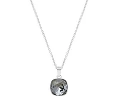 Diamond Sky Jewelry Kaklo papuošalas moterims DiamondSky "Glare (Sidabrinis Night)" su Swarovski kristalais