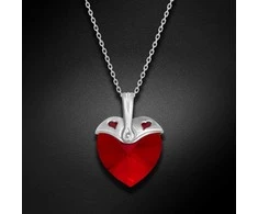 Diamond Sky Jewelry Kaklo papuošalas moterims DiamondSky "Cupid (Siam)" su Swarovski kristalais