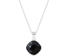 Diamond Sky Jewelry Kaklo papuošalas moterims DiamondSky "Glare II (Jet)" su Swarovski kristalais