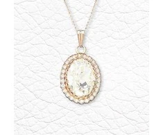 Diamond Sky Jewelry Kaklo papuošalas moterims DiamondSky "Solar Illusion" su Swarovski kristalais