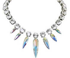 Diamond Sky Jewelry Kaklo papuošalas moterims DiamondSky „Atlantis (Aurora Borealis)“ su Swarovski kristalais
