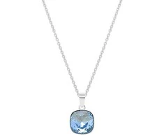 Diamond Sky Jewelry Kaklo papuošalas moterims DiamondSky "Glare (Aquamarine)" su Swarovski kristalais