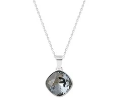 Diamond Sky Jewelry Kaklo papuošalas moterims DiamondSky "Glare II (Sidabrinis Night)" su Swarovski kristalais
