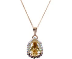 Diamond Sky Jewelry Kaklo papuošalas moterims DiamondSky Celestial Drop III (Golden Shadow) su Swarovski kristalais
