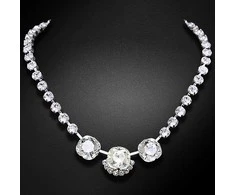 Diamond Sky Jewelry Kaklo papuošalas moterims DiamondSky „Glare“ su Swarovski kristalais