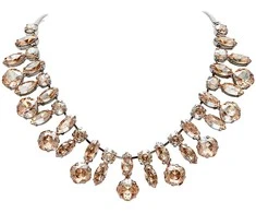 Diamond Sky Jewelry Kaklo papuošalas moterims DiamondSky „Crystal Branch (Golden Shadow)“ su Swarovski kristalais