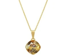 Diamond Sky Jewelry Kaklo papuošalas moterims DiamondSky Glare IV (Golden Shadow) su Swarovski kristalais