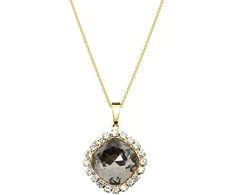 Diamond Sky Jewelry Kaklo papuošalas moterims DiamondSky Glare III (Sidabrinis Shadow) su Swarovski kristalais