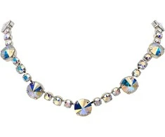 Diamond Sky Jewelry Kaklo papuošalas moterims DiamondSky „Vortex II (Aurora Borealis)“ su Swarovski kristalais