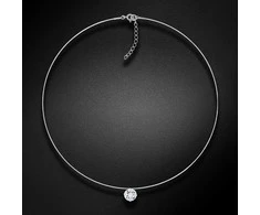 Diamond Sky Jewelry Nematomas karoliai moterims DiamondSky su Swarovski kristalais