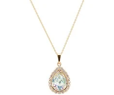 Diamond Sky Jewelry Papuošalų rinkinys moterims DiamondSky Celestial Drop (Baltas Patina) su Swarovski kristalais