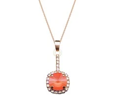 Diamond Sky Jewelry Papuošalų rinkinys moterims DiamondSky "Clarice VII (Light Coral)" su Swarovski kristalais