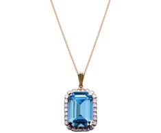 Diamond Sky Jewelry Papuošalų rinkinys moterims DiamondSky „Lourdes (Aquamarine)“ su Swarovski kristalais