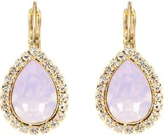 Diamond Sky Jewelry Papuošalų rinkinys moterims DiamondSky „Celestial Drop (Rose Vanduo Opal)“ su Swarovski kristalais