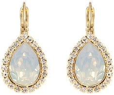 Diamond Sky Jewelry Papuošalų rinkinys moterims DiamondSky „Celestial Drop (Baltas Opal)“ su Swarovski kristalais