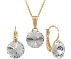 Diamond Sky Jewelry Papuošalų rinkinys moterims DiamondSky Clarice II su Swarovski kristalais
