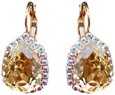 Diamond Sky Jewelry Papuošalų rinkinys moterims DiamondSky „Celestial Drop III (Golden Shadow)“ su Swarovski kristalais