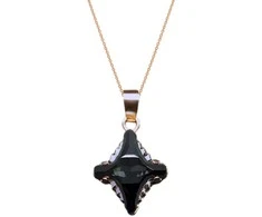Diamond Sky Jewelry Papuošalų rinkinys moterims DiamondSky Crystal Rhombus II (Graphite Lite Chrome) su Swarovski kristalais