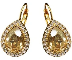 Diamond Sky Jewelry Papuošalų rinkinys moterims DiamondSky „Celestial Drop (Golden Shadow)“ su Swarovski kristalais