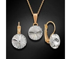 Diamond Sky Jewelry Papuošalų rinkinys moterims DiamondSky Clarice II su Swarovski kristalais