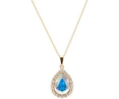 Diamond Sky Jewelry Papuošalų rinkinys moterims DiamondSky Celestial Drop (Aurora Borealis) su Swarovski kristalais