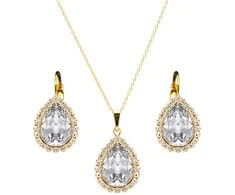 Diamond Sky Jewelry Papuošalų rinkinys moterims DiamondSky „Celestial Drop“ su Swarovski kristalais
