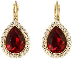 Diamond Sky Jewelry Papuošalų rinkinys moterims DiamondSky „Celestial Drop (Siam)“ su Swarovski kristalais