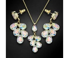Diamond Sky Jewelry Papuošalų rinkinys moterims DiamondSky "Amber II (Aurore Boreale)" su Preciosa kristalais