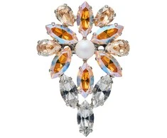 Diamond Sky Jewelry Segė moterims DiamondSky "Mirtel II (Light Topaz Shimmer / Golden Shadow)" su Swarovski kristalais