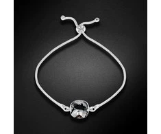Diamond Sky Jewelry Sidabrinė apyrankė moterims DiamondSky "Glare (Sidabrinis Night)"