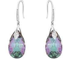 Diamond Sky Jewelry Sidabriniai auskarai moterims DiamondSky „Baroque III (Vitrail Light)“ su Swarovski kristalais