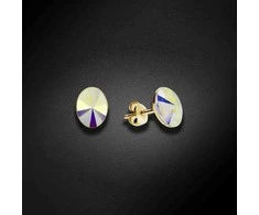 Diamond Sky Jewelry Sidabriniai auskarai moterims DiamondSky „Clarice V (Aurora Borealis)“ su Swarovski kristalais