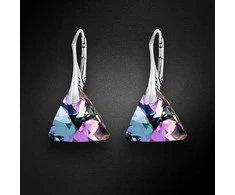 Diamond Sky Jewelry Sidabriniai auskarai moterims DiamondSky „Osiris (Vitrail Light)“ su Swarovski kristalais